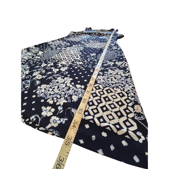 Tommy Hilfiger Dress Navy Patchwork Sleeveless Knee Length Jersey‎ Knit Sheath 8 - Picture 7 of 10